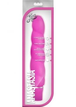 Luxe Anastasia Multifuction Vibe Silicone Waterproof Pink 6.5 Inch