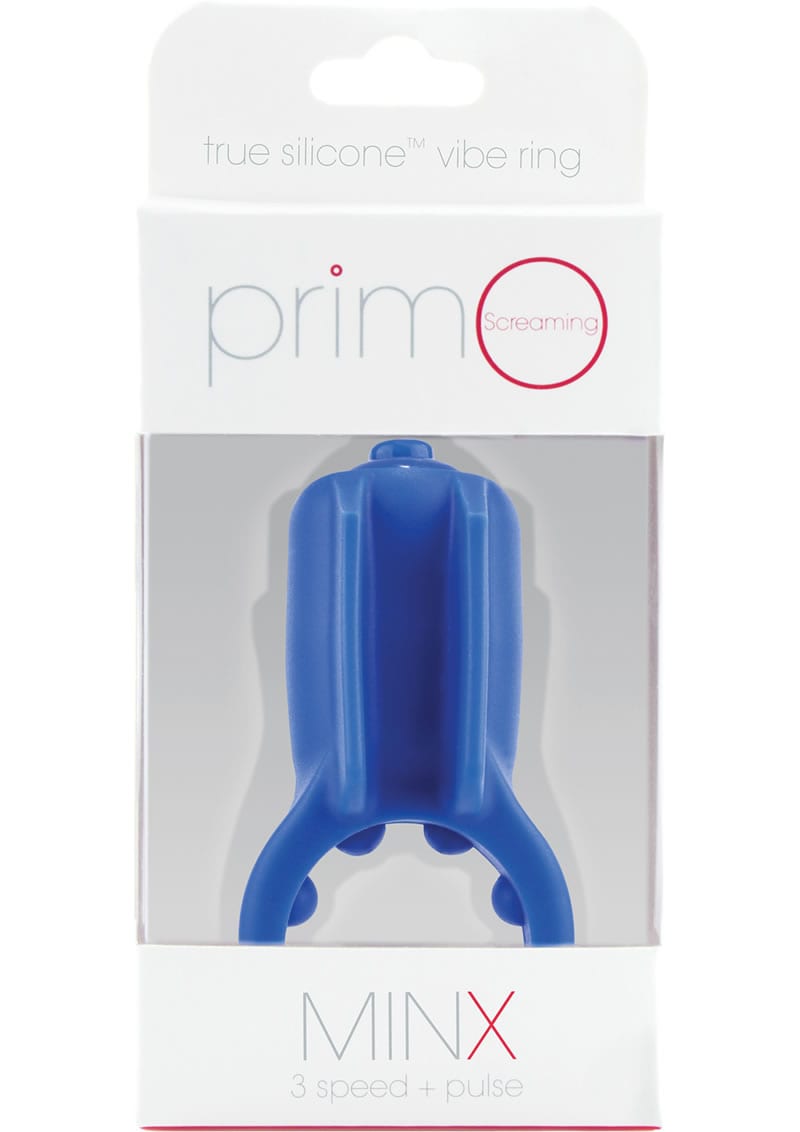 PrimO Minx True Silicone Vibe C Ring Waterproof Blue