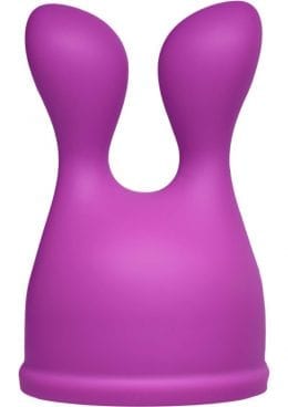 Wand Essentials Bliss Tips Dual Stimulation Silicone Wand Attachment Purple