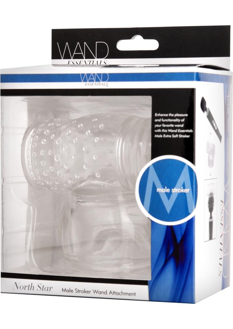Wand Essentials North Star Male Stroker Wand Attachment Clear