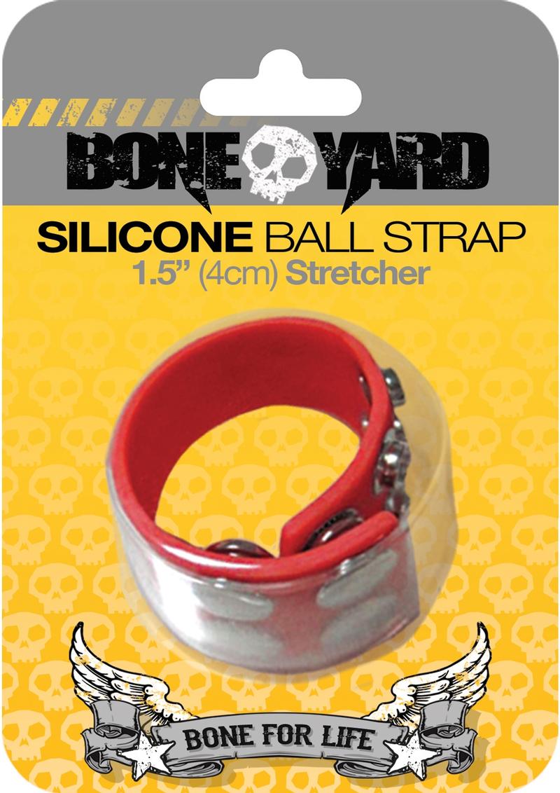 Boneyard Silicone Ball Strap Red