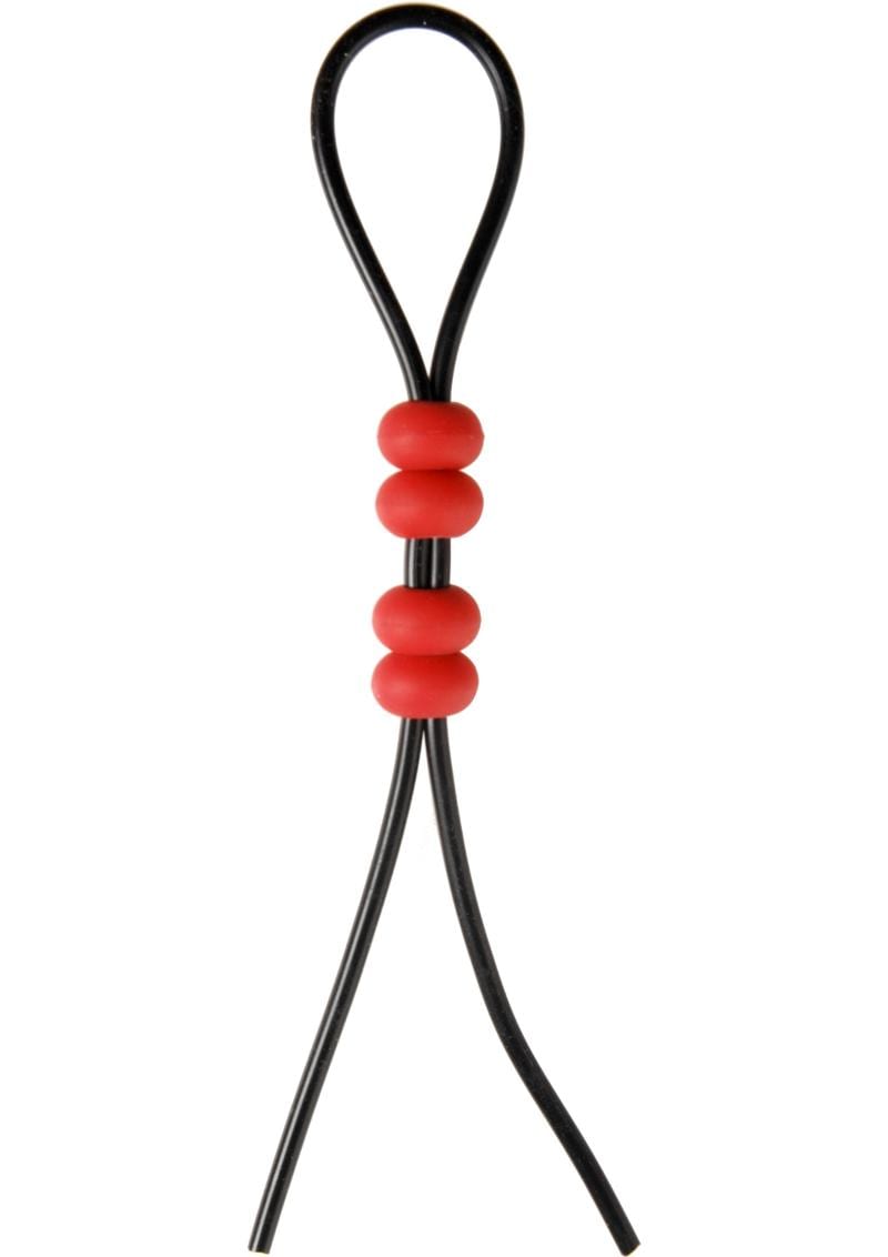 Master Series Crimson Tied Bolo Lasso Style Adjustable Cock Ring