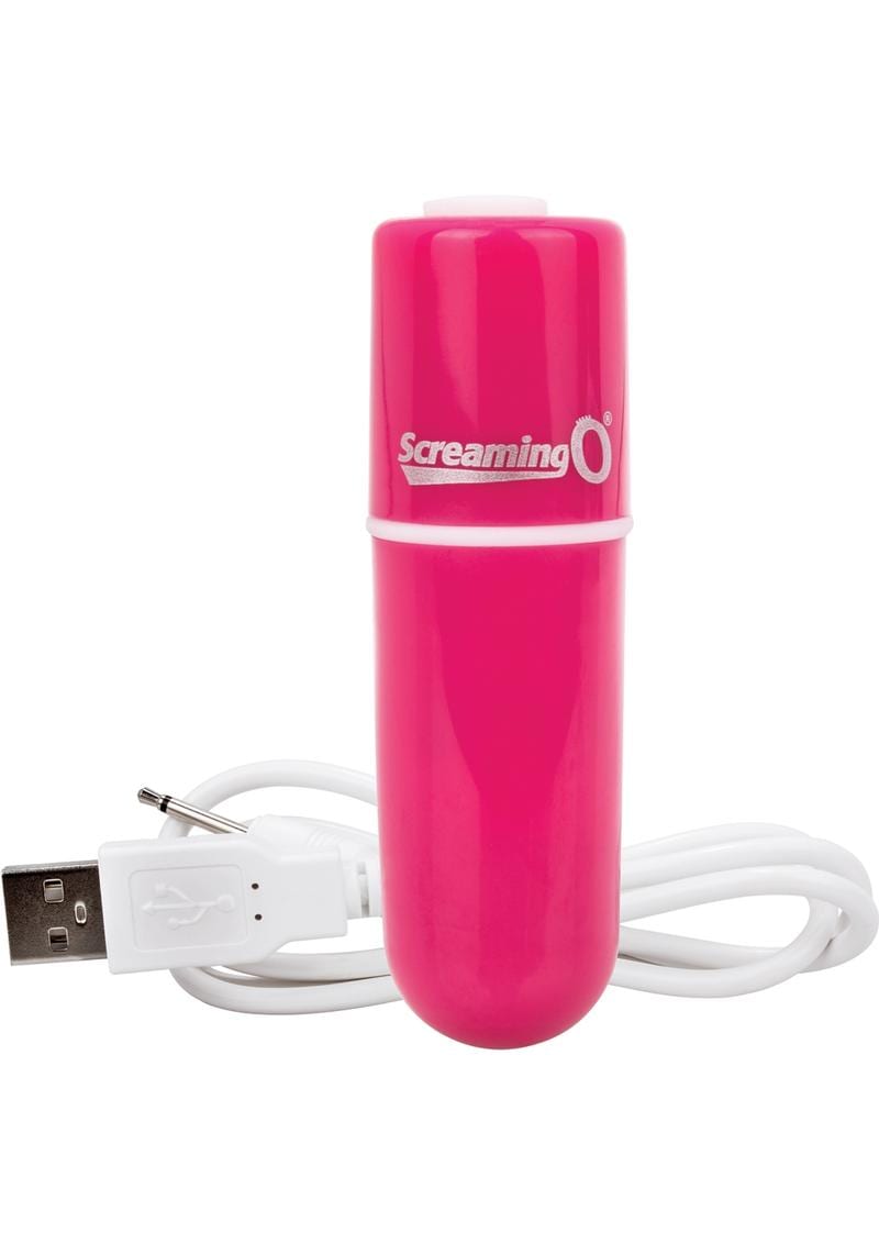 Charged Vooom Rechargeable Bullet Vibe Waterproof Pink