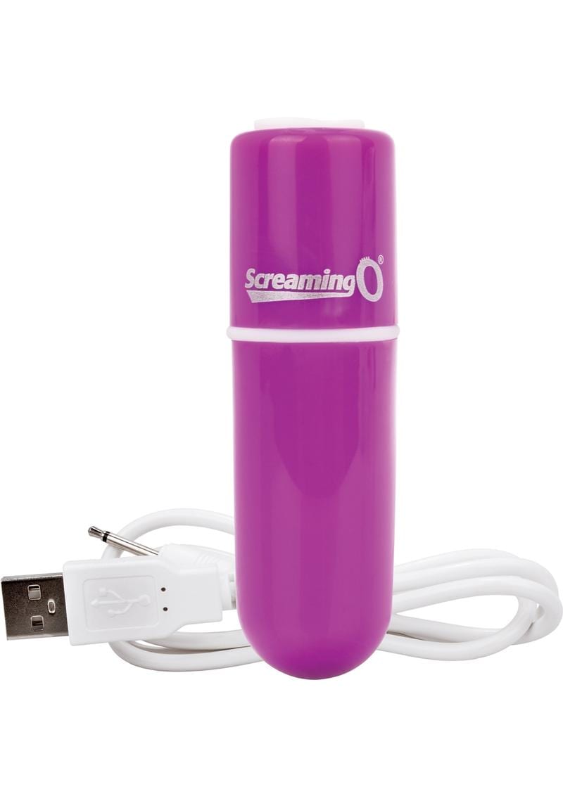 Charged Vooom Rechargeable Bullet Vibe Waterproof Purple