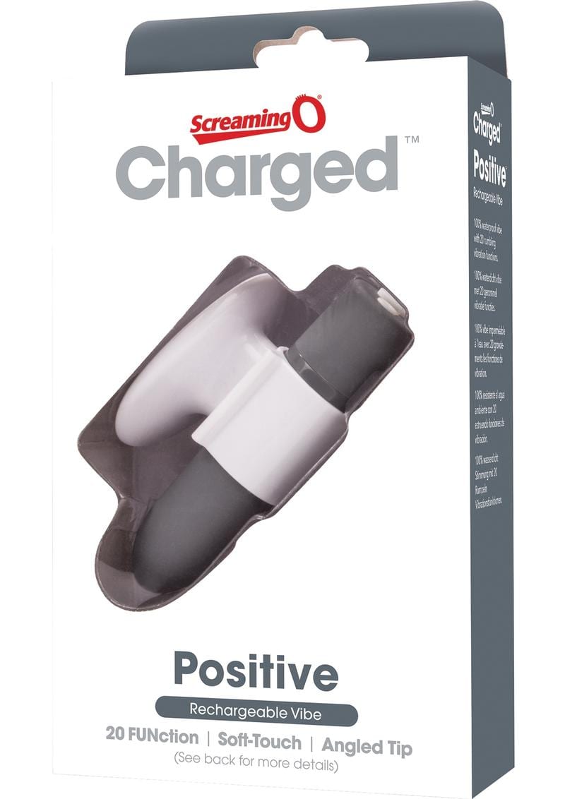 Charged Positive Rechargeable Vibe Waterproof Grey
