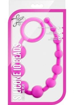 Luxe Silicone 10 Beads Fuchsia