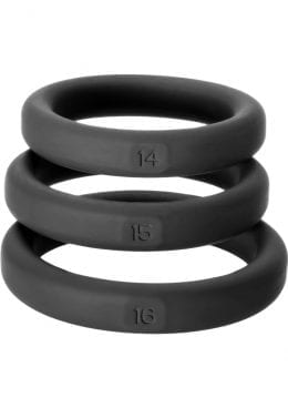 Perfect Fit Xact-Fit Premium Silicone Ring Set Small To Medium 3 Rings Per Set