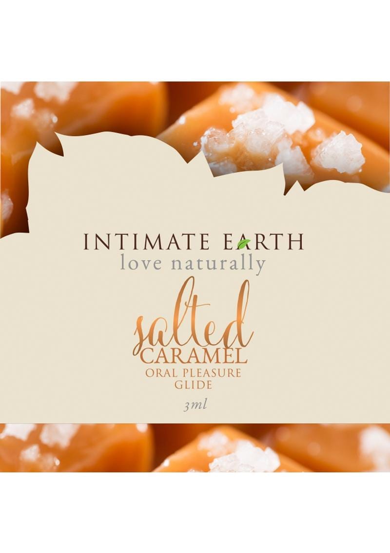 Intimate Earth Oral Pleasure Glide Salted Caramel 3 Milliliter Foil Pack