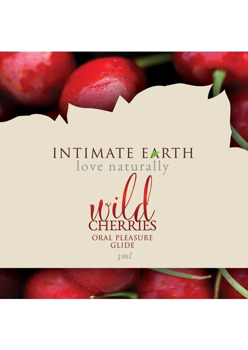 Intimate Earth Oral Pleasure Glide Wild Cherries 3 Milliliter Foil Pack