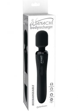 Wanachi Body Recharger Silicone Massager Showerproof Black