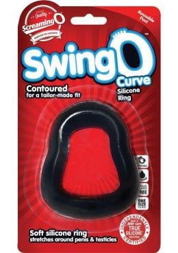 SwingO Curve Silicone Cockring Black