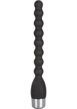 Silicone Bendie Power Probe Anal Beads Waterproof Black