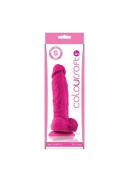 Coloursoft Silicone Realistic Dong Pink 5 Inch