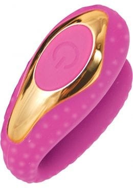 Surenda Enhanced Oral Vibe Silicone Waterproof Pink Gold