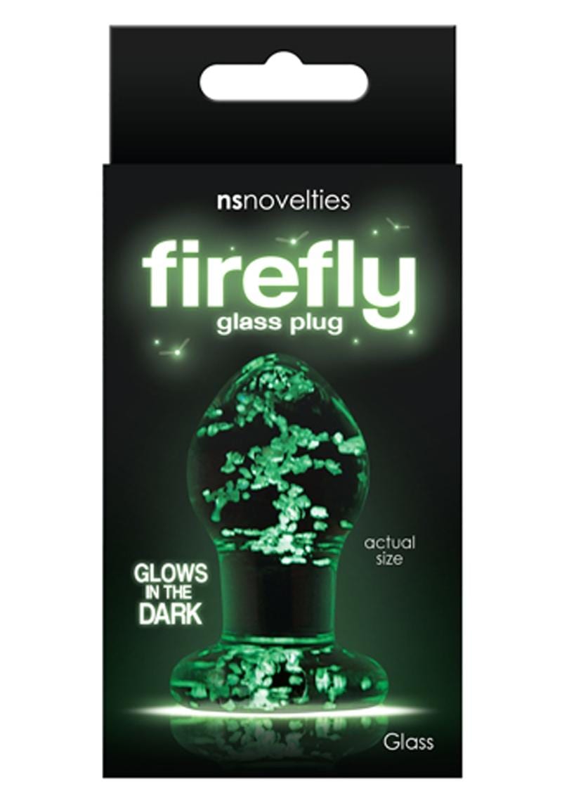 Firefly Glass Glow In The Dark Plug Small Clear 2.5 Inch
