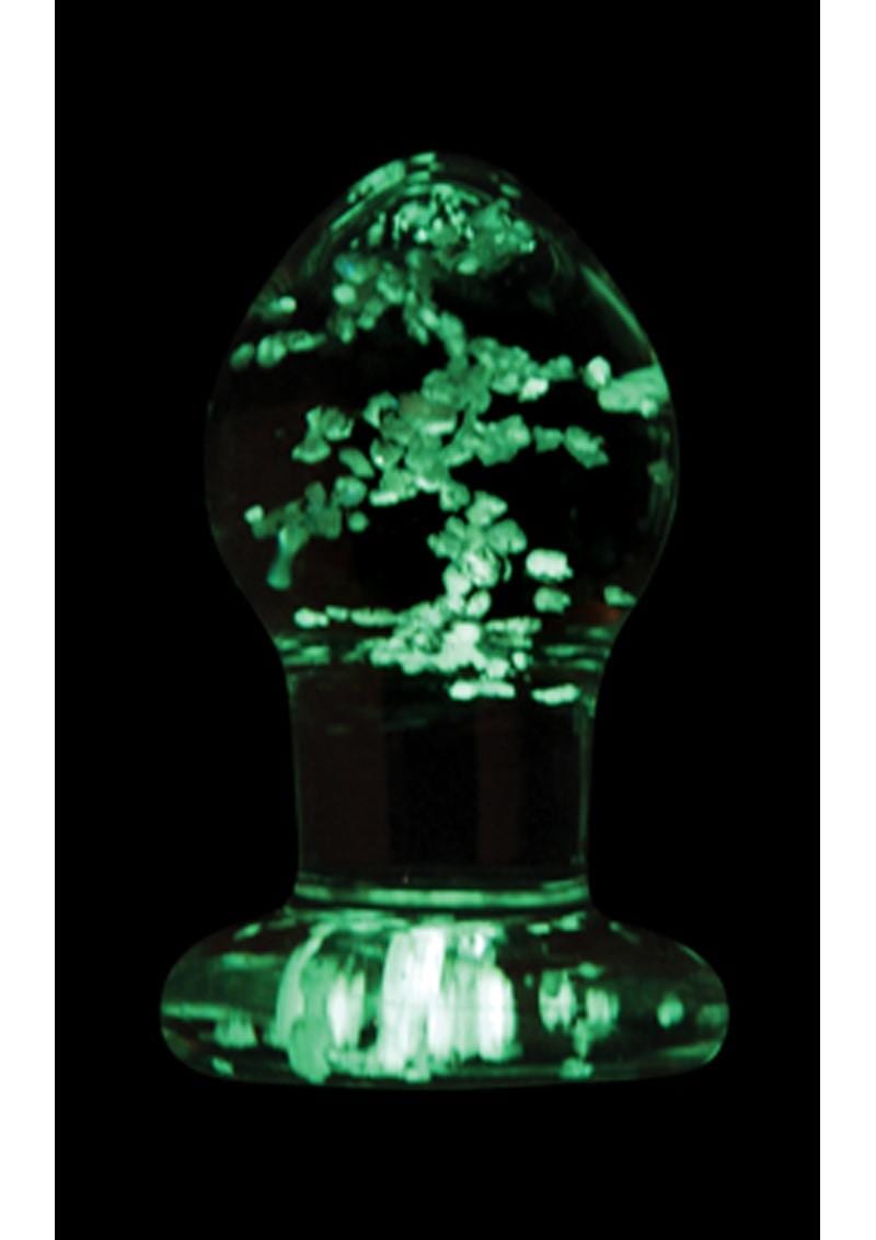 Firefly Glass Glow In The Dark Plug Small Clear 2.5 Inch