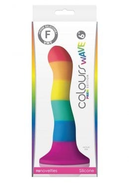 Colours Wave Silicone Dildo Purple 6 Inch