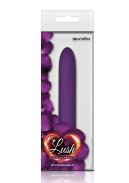 Lush Tulip USB Rechargeable Vibrator Water Resistant Purple 5.5 Inches