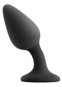 Renegade Knock Knock Plug Silicone Anal Plug With Floating Ball Black 4.7 Inch