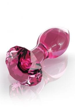 Icicles No 79 Glass Anal Plug Pink 2.9 Inch