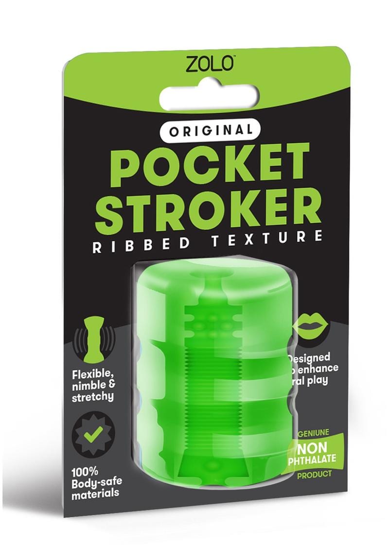 Zolo Original Pocket Stroker Ribbed Texture Green