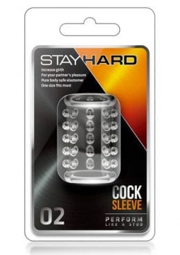 Stay Hard Cock Sleeve 02 Clear 2 Inch