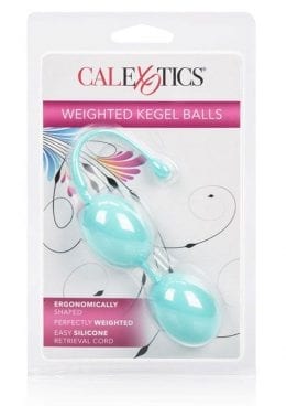 Weighted Kegel Balls Silicone With Retrival Cord Teal