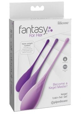 Fantasy For Her Silicone Kegel Train Her Set Purple