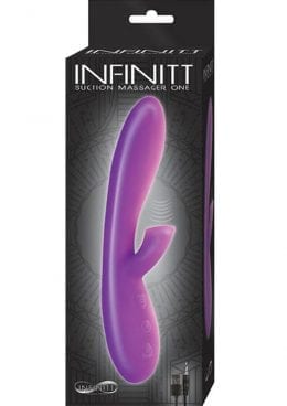 Infinitt Silicone Suction Massager One Waterproof Purple 8 Inch