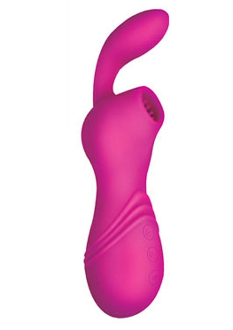 Infinitt Silicone Suction Massager Two Warerproof Pink