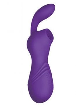 Infinitt Silicone Suction Massager Two Warerproof Purple