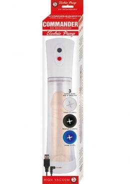 Commander USB Rechargeable Electric Pump Clear 11.5 Inch