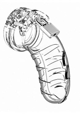 Man Cage Model 04 Male Chastity With Lock Clear 4.5 Inch