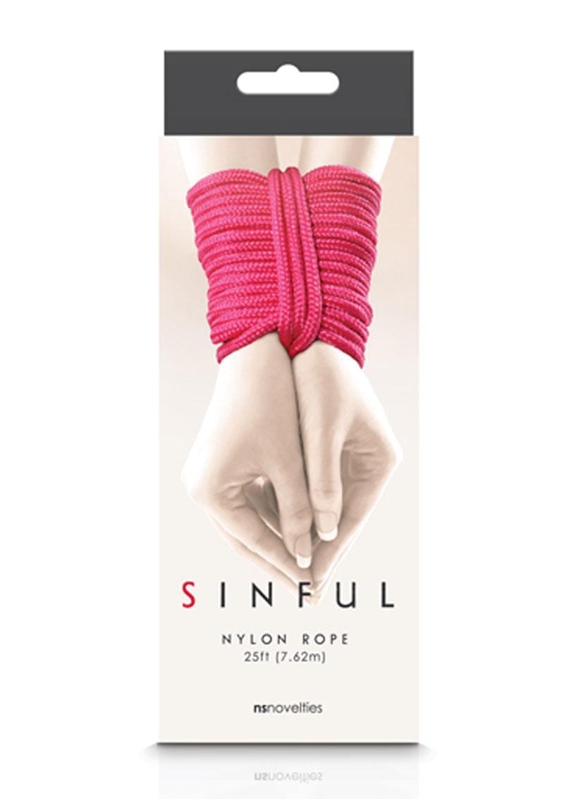Sinful Nylon Rope Pink 25 Feet