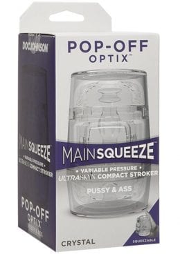 Main Squeeze Pop Off Optix Pussy and Ass Stroker Crystal 4 Inch