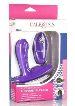 Silicone Remote Pinpoint Pleaser Silicone Rechargeable Waterproof Purple