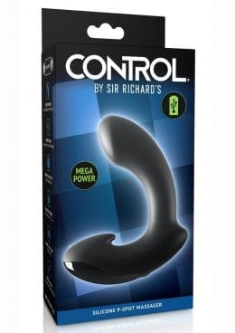 Sir Richards Control P Spot Massager Silicone Rechargeable Waterproof Black