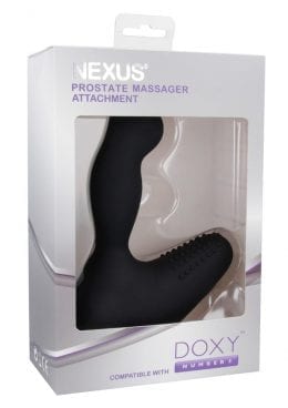 Doxy Number 3 Prostate Massager Attachment Silicone Black