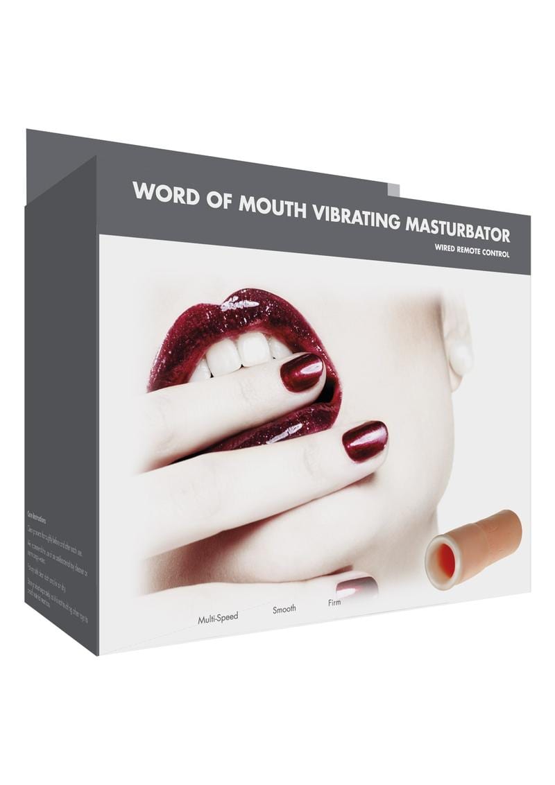 Linx Word Of Mouth Vibrating Masturbator With Wired Remote Control