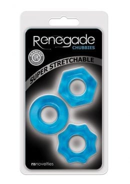 Renegade Chubbies Blue 3 Rings Per Pack