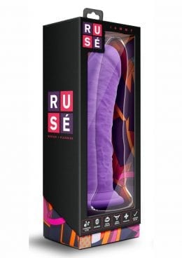 Ruse Jammy Silicone Realistic Dildo Purple 8 Inch