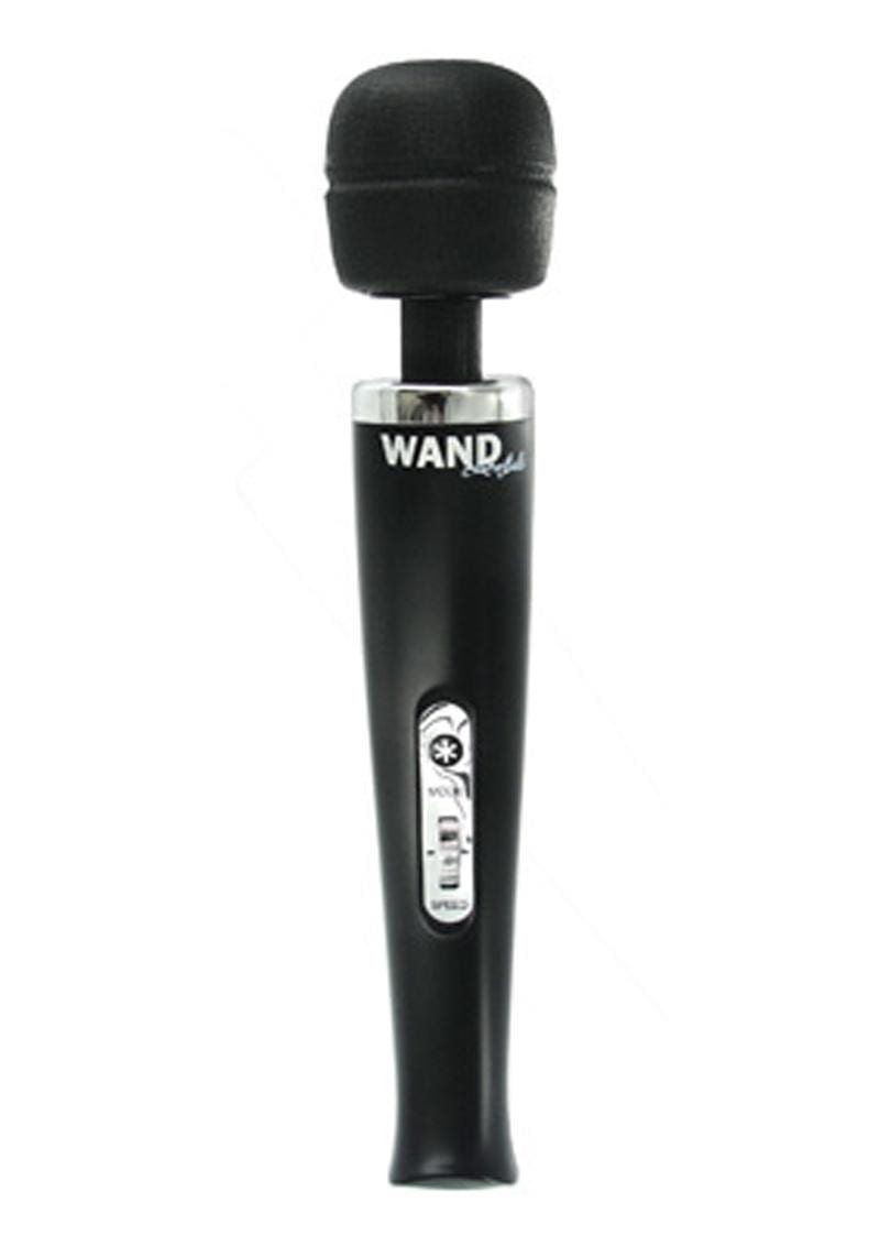 Wand Essentials Cordless Flexi-Neck 8 Speed And 8 Mode Rechargeable Wand Massager Black 12.5 Inch