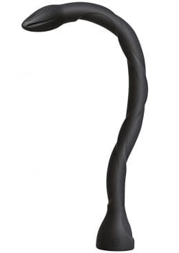 Kink Secondskyn Dual Density Silicone Anal Snake Black 20.25 Inch