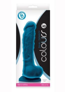 Colours Dual Density 8 Non Vibrating Silicone Blue