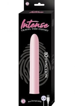 Intense Travel Vibe Expert 10 Function USB Rechargeable Waterproof Pink 5.5 Inch