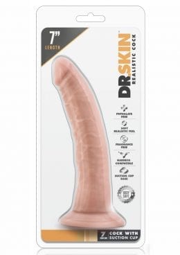 Dr. Skin Cock W/Suction 7 Harness Compatible
