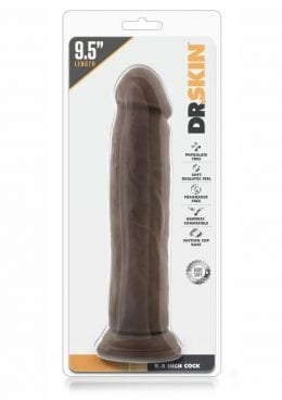 Dr. Skin Realistic Cock Chocolate 9.5 Inch