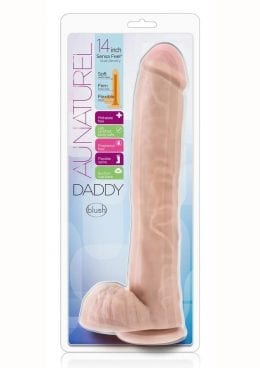 Au Naturel Daddy Dual Dense 14inches Flesh Suction Cup