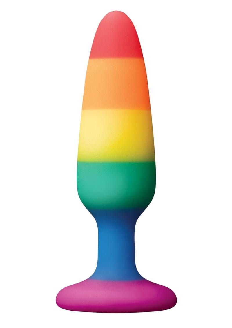Colours Pride Ed Pleasure Plug Small Anal Plug Silicone Suction Cup Non Vibrating