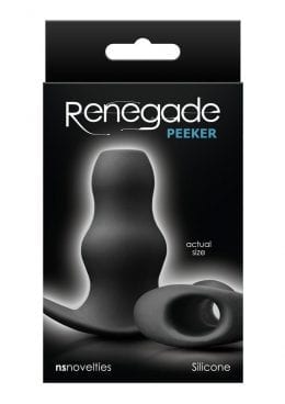 Renegade Peeker Small Black Anal Plug Non Vibrating Silicone